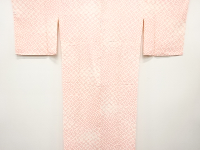 七宝模様　単衣長襦袢